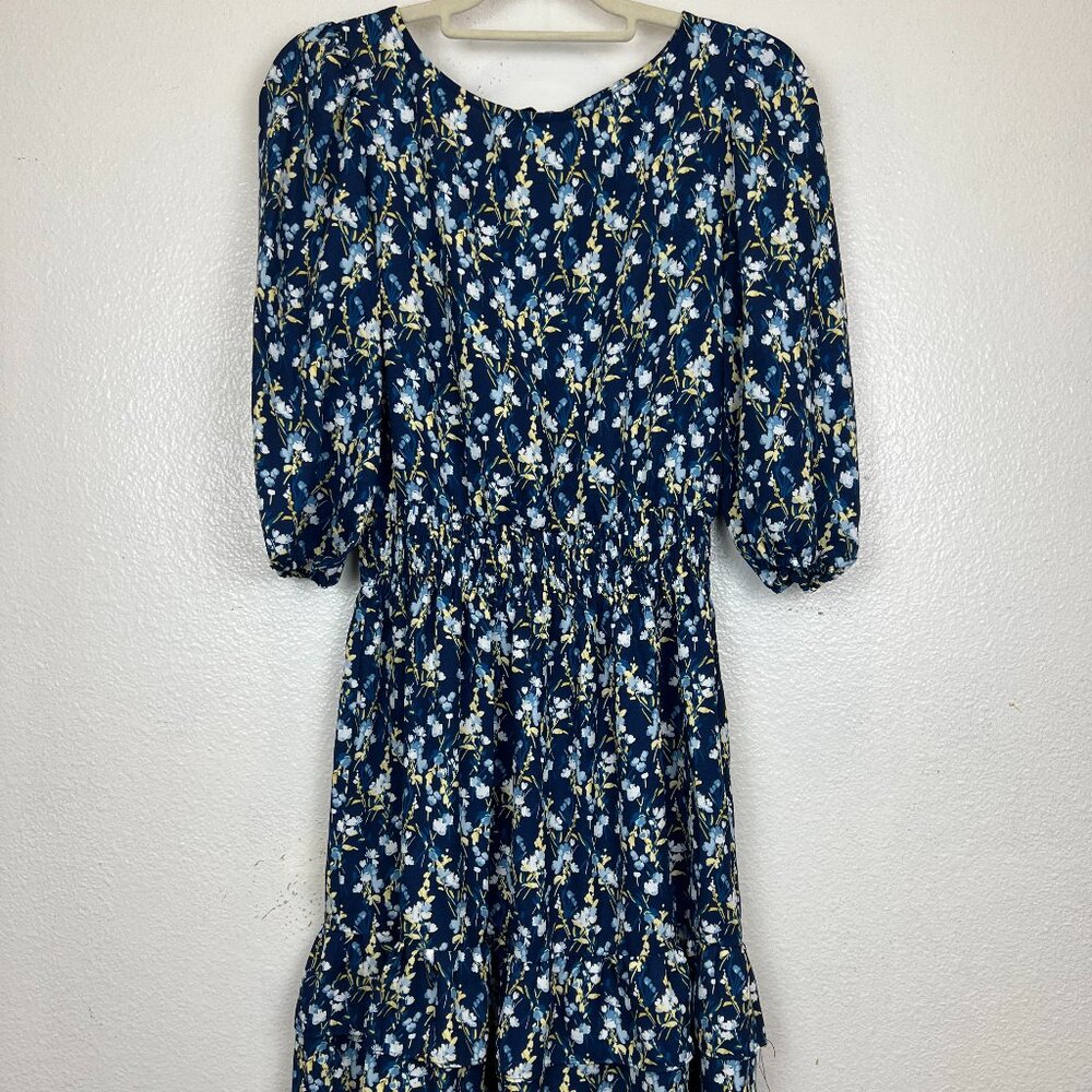 Maison Tara Multi Color Flower Dress Size 4
